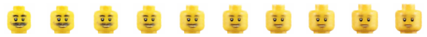 Lego face morph visualization