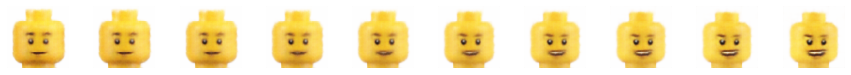 Lego face morph visualization