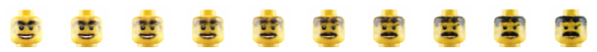 Lego face morph visualization