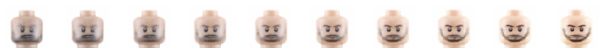 Lego face morph visualization