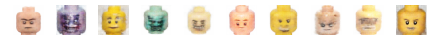 Randomly generated Lego faces