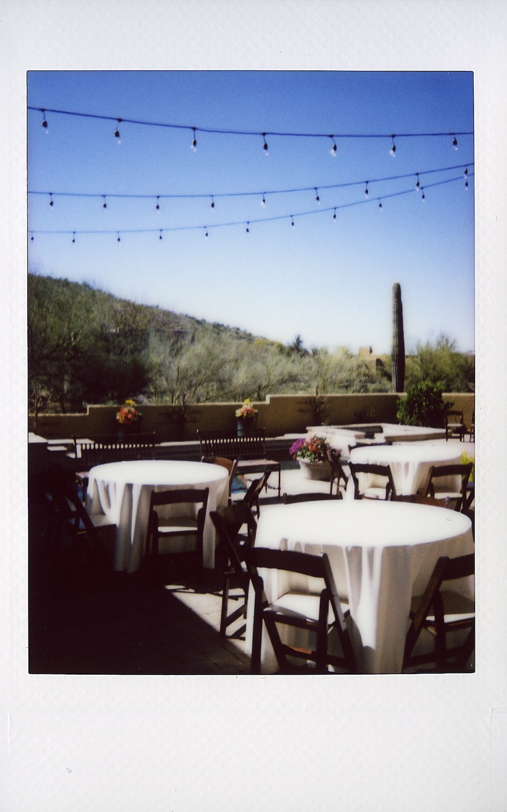 tables set up for a marriage celebration