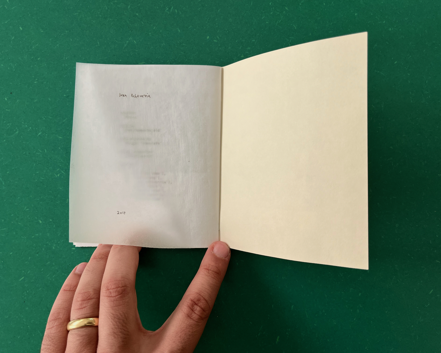 photo of page in zine